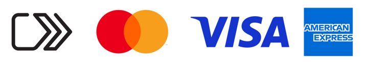 Click to Pay, Mastercard, Visa and Amex logo