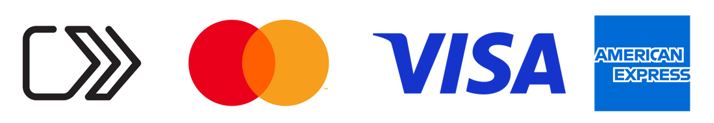 Click to Pay, Mastercard, Visa and Amex logo